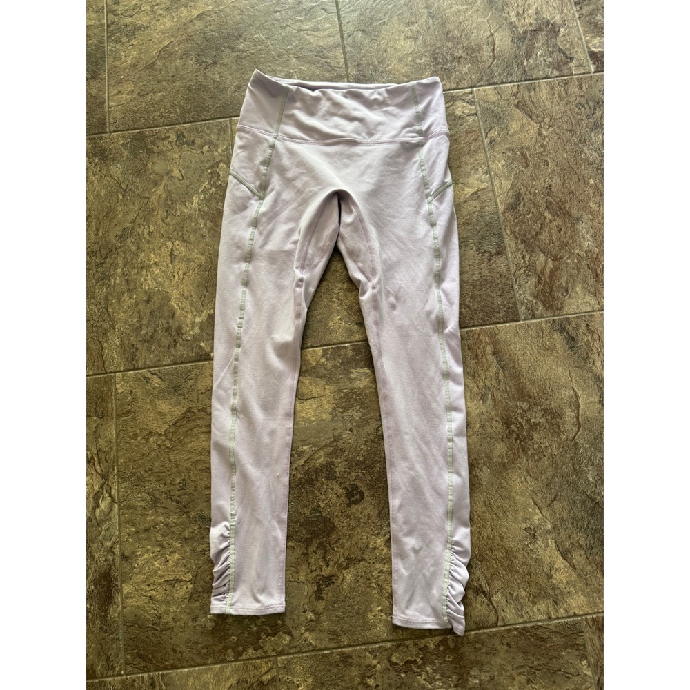 FP Movement Leggings High Waist Ankle‎ Ruched Athletic Lavender Small